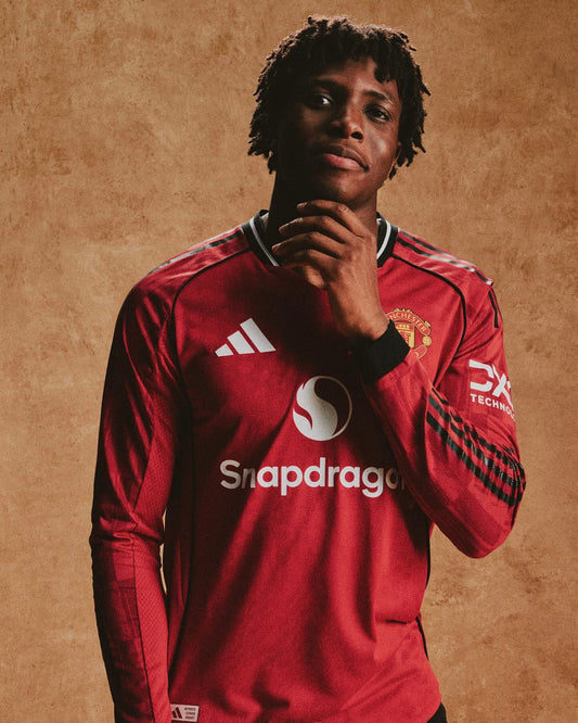 【新季】曼聯25/26落場版主場長袖球衣|Manchester United 25/26 Home Long Sleeve Authentic Jersey