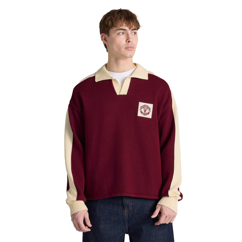 【限量】曼聯夢劇院針織Polo衫|Manchester United Theatre of Dreams Knitted Polo Shirt Burgundy