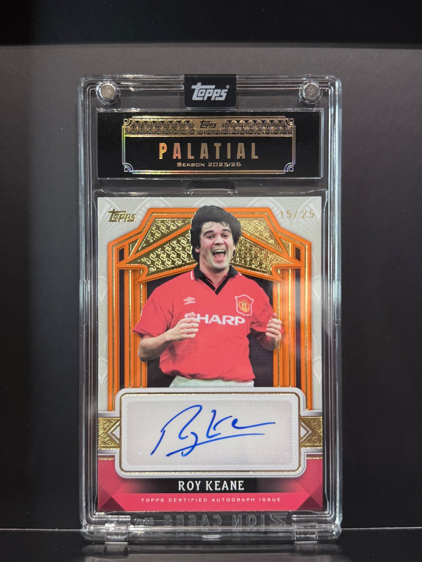 MUFC Topps Palatial Auto ROY KEANE 15/25|曼聯堅尼簽名球員卡
