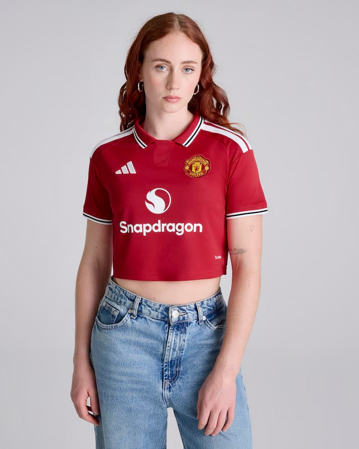 【新季】曼聯 26/27 賽季主場短身球衣｜Manchester United Womens 26/27 Home Cropped Jersey