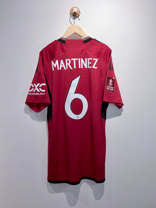 【代放】全新連牌曼聯2023/2024主場球衣足總杯決賽版【馬天尼斯】｜BNWT Manchester United 2023/2024 Home Shirt FA Cup Final【Martinez】
