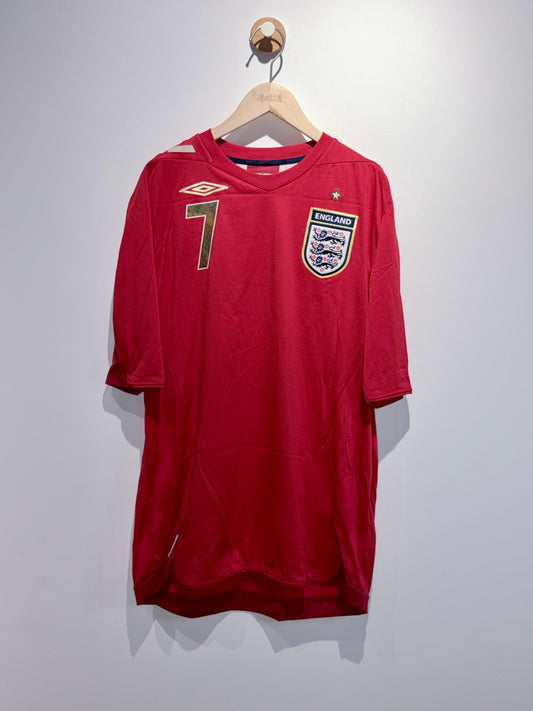 【復古】英格蘭2006/2008原年作客球衣【碧咸】｜England 2006/2008 Away Shirt【Beckham】