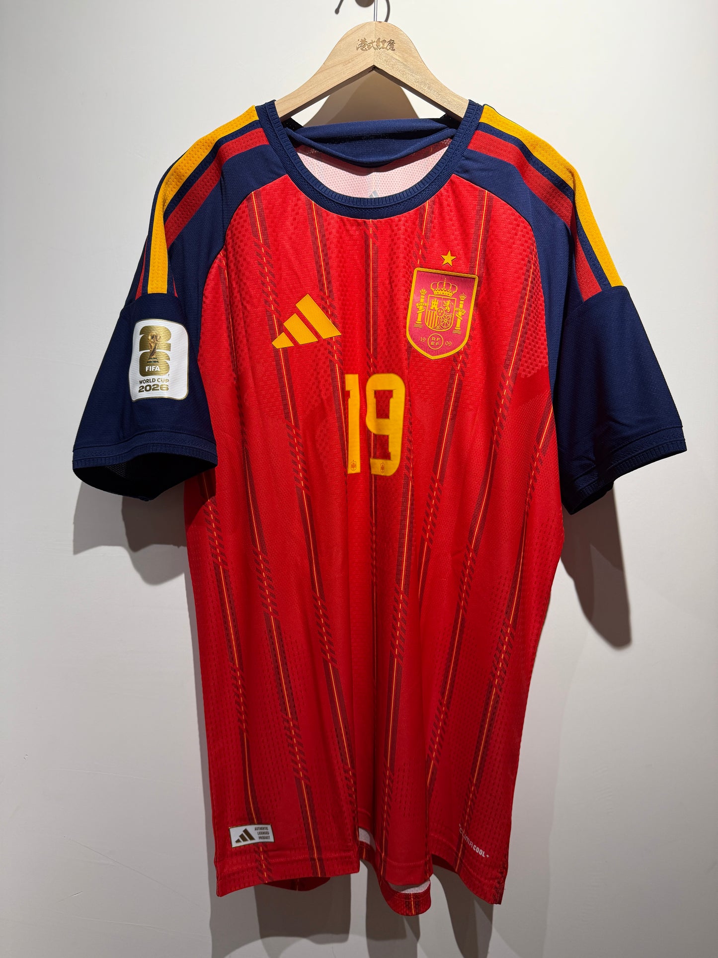 【世界盃冠軍】西班牙 2026 年主場落場版球衣｜2026 Spain Authentic Home Shirt