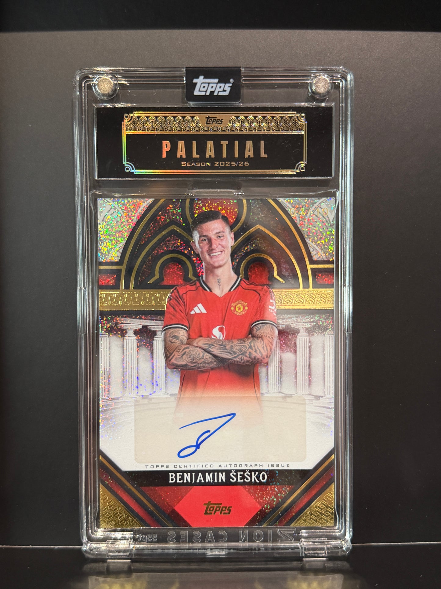 MUFC Topps Palatial Auto SESKO 04/10｜曼聯錫斯高簽名球員卡