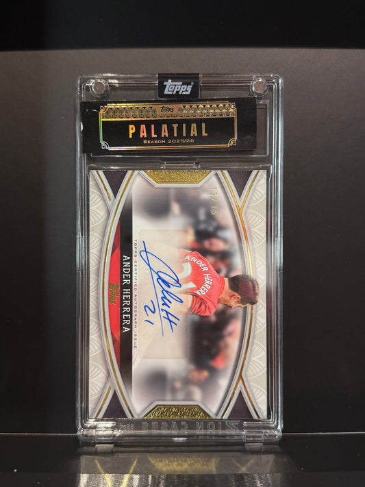 MUFC Topps Palatial Auto HERRERA 13/15｜曼聯靴里拉簽名球員卡