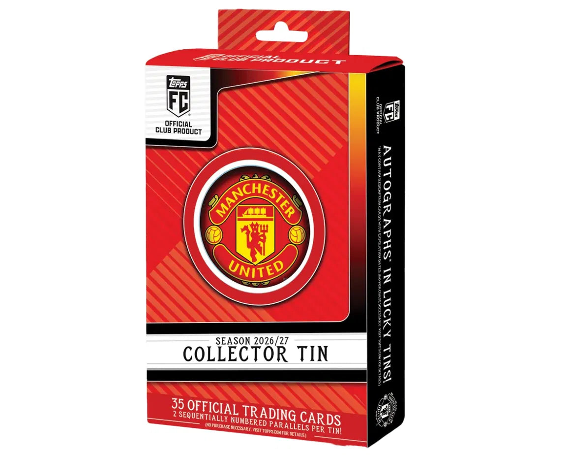 【少量】Topps曼聯26/27 球員卡｜Manchester United Topps Collector Tin 26/27 Trading Cards