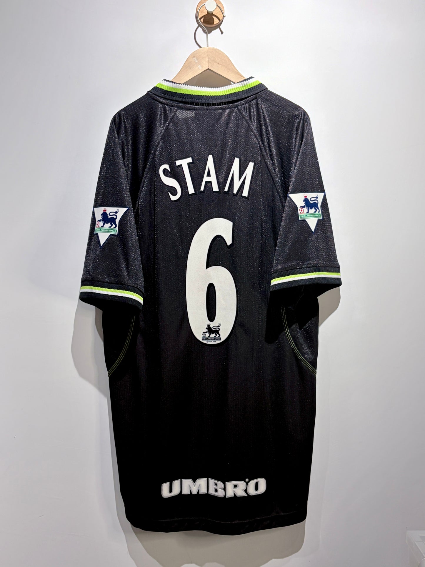 【復古】曼聯1998/1999原年第三作客球衣【史譚】｜Manchester United Third Shirt【Stam】1998/1999