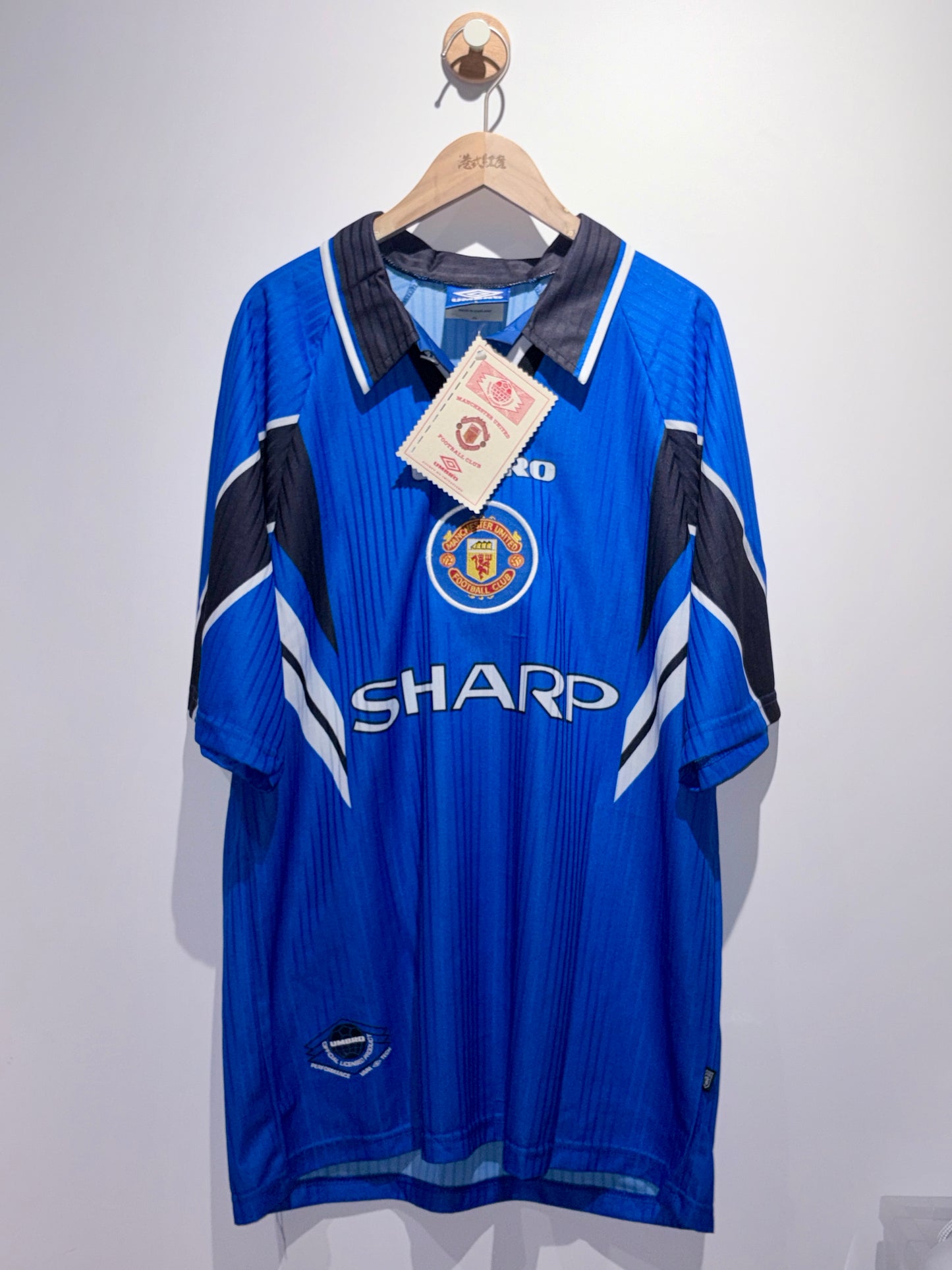 【復古】全新連牌曼聯1996/1998原年第三作客球衣【簡東拿】｜BNWT Manchester United Third Shirt【Cantona】1996/1998