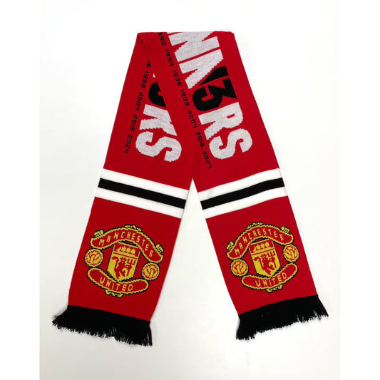 【現貨】曼聯官方足總盃13WINNERS頸巾｜Manchester United Men's FA Cup Winners 2024 13 Times Scarf