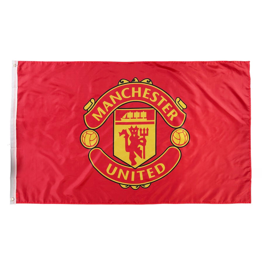 【現貨】曼聯官方會徽旗 | Manchester United Crest Flag - 5 x 3ft