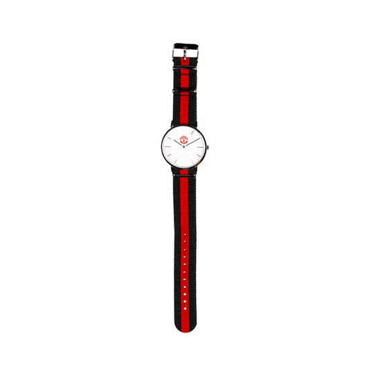 【現貨】曼聯紡織錶帶手錶| Manchester United Textile Strap Analogue Watch