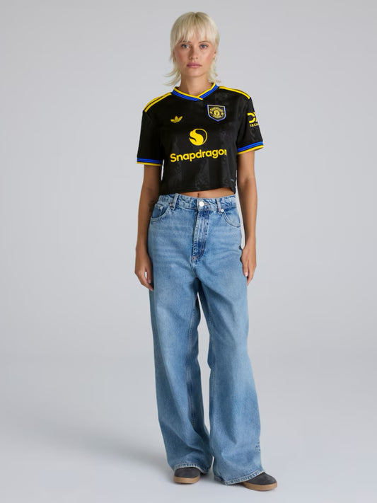 【上季】曼聯 25/26 賽季二客短身球衣｜Manchester United Womens 25/26 Third Cropped Jersey